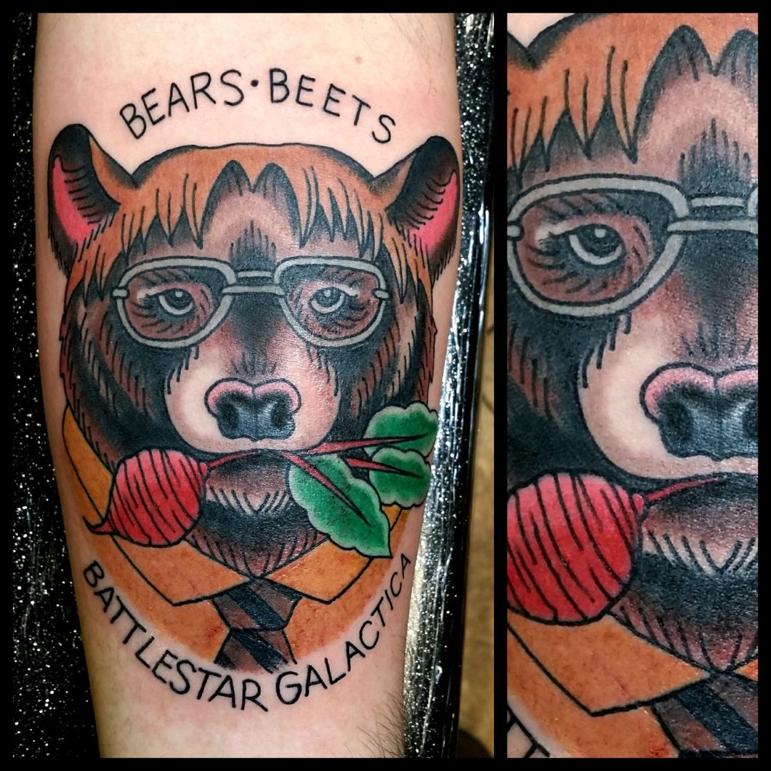 Bears, Beets, Battlestar Galactica, and Best Friend Tattoos. :  r/DunderMifflin