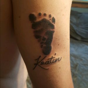 My son Keatin's footprint