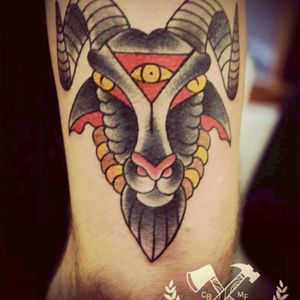 #goat #traditional #traditionaltattoo#OldSchool