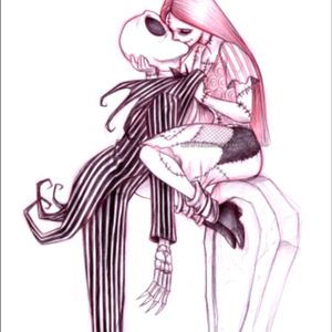 Just my Idea  for one of my next tattoo ideas I have more just need to make the money for it #jackandsally #nightmarebeforechristmas #ilovejackskellington