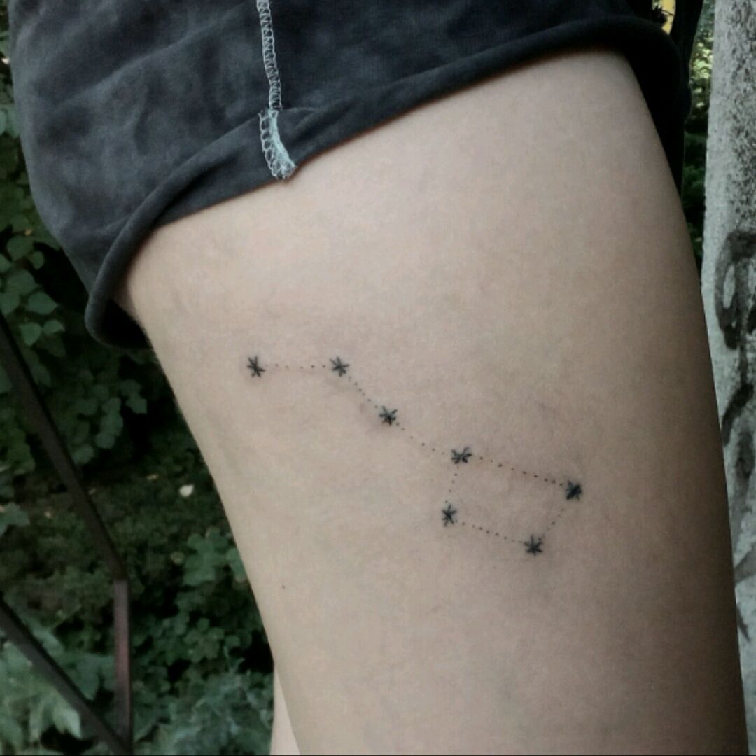 Tattoo tagged with small big dipper astronomy wittybutton tiny back  of neck constellation ifttt little minimalist  inkedappcom