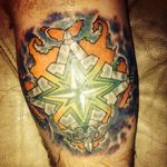 #myfavorite #meaningfultattoo #color #compassrose #space