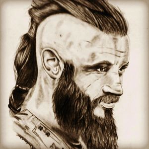 Ragnar, Vikings (Apenas desenho, vou aprender a tatuar.) #Vikings #ragnarlothbrok
