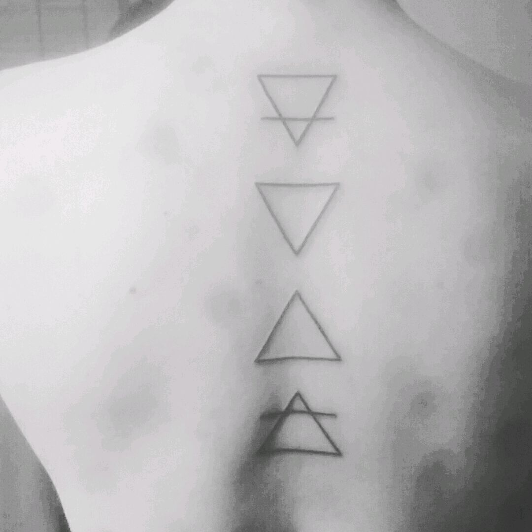 15 Outstanding Double Triangle Tattoo That One Should Try  Psycho Tats
