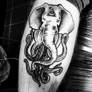 Cthulhuphant (Cthulhu X elephant)Dead2rights tattooist207 City Road,Fenton,Stoke-on-TrentST4 2PL