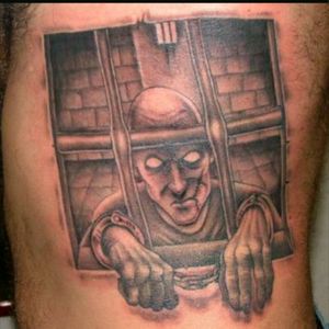 Prisoner #tattoo #tattoodo #prisoner #prison #grayandwhite