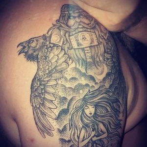 Odin, Hugin and MuninDarren Luke Jussi MacDonaldCross Street Tattoo