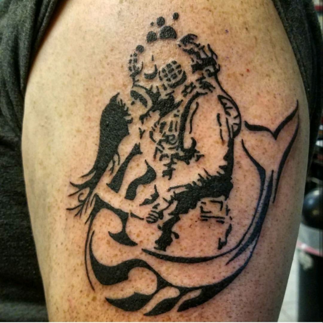 navy diver tattoo