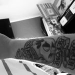 #deathbeforedishonor #tattooforlife #MottoTat #skulltattoo #dagger