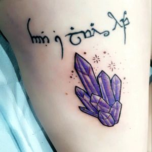 Elvish "there is always hope" and crystals