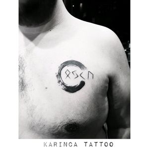 EnsoInstagram: @karincatattoo#enso #eternity #infinity #tattoo #chest #man #tattooed #istanbul #inked #blackink