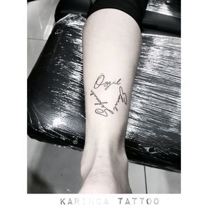 Instagram: @karincatattoo#triangle #tattoo #leg #tattoos #name #inked #script #writing #tattooer #tattooartist #tattooidea #smalltattoo #minimaltattoo #little