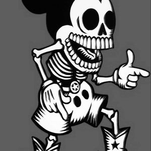 Skeleton Mickey mouse is my idea of a tattoo, I just wish I could find an artist to help me out