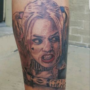 Harley Quinn tattoo done by Gatuska . Tattoo artis at La Tinta Nuestra.