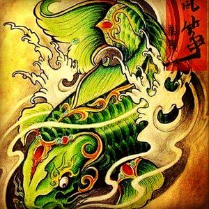 The Koi Fish is a Strong Image of Strength,courage and determination.