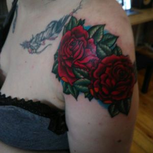 #roses #rosetattoo #colourtattoo #tattooroses #colourroses #rosecolour