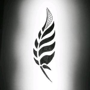 Black feather #original #illustration #tribal #feathertattoo #blackworktattoo #tattoo #TattooWork #tattooart #available