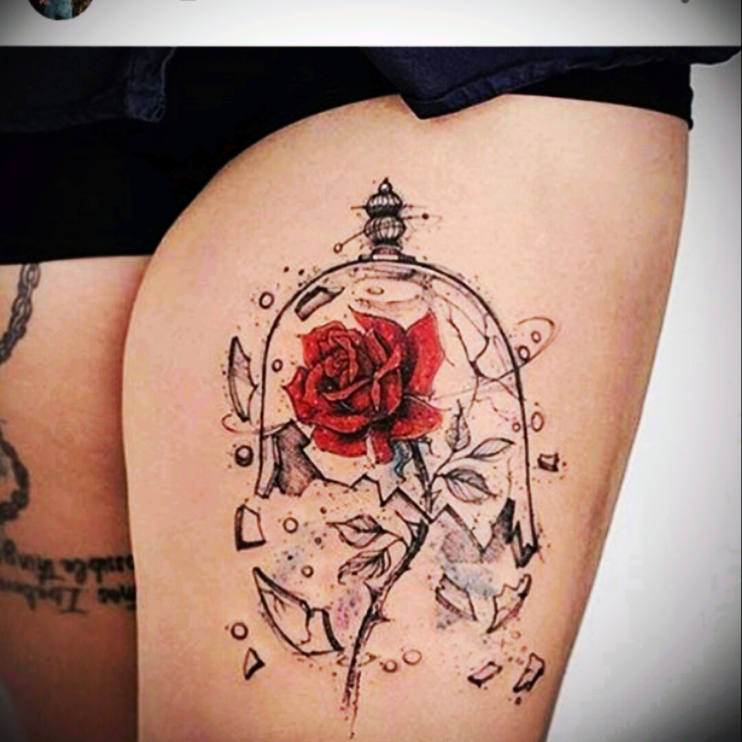 Beauty and the Beast Tattoo Design Idea  OhMyTat