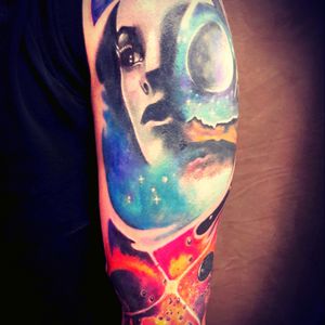space tattoo by Edina