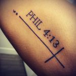 Bible verse and suicide awareness tattoo