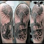 #tattoo #tattooartist #blackandgreytattoo #crow #viking #vikingtattoo