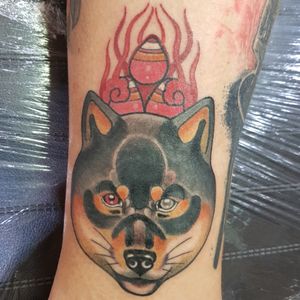 Shiba by @AKUMASHUGI, Wolf and Dagger Tattoos, Brighton.
