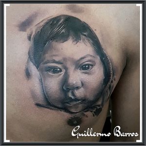 Bebé #portrait by Guillermo Barros en Triom Tattoo Studio #guillermobarros #guillermotriom #triomtattoostudio #triomtattoo