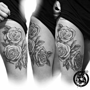 #rose #tattoo #oldschool #blackandgrey