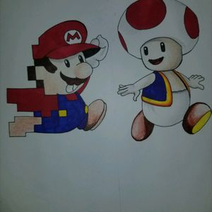 Mario and toad