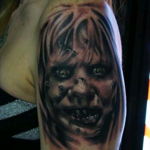 Really fun tattoo! this movie scared me the most ad a kid and it brought me great joy to be able to do!