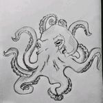 Ordinary Octopus back tattoo design