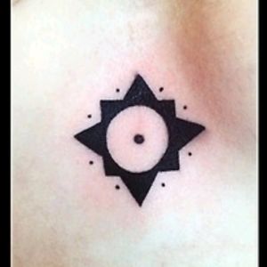 ornamental alchemical symbol for "sun" - solar plexus#sun #solar #alchemical #alchemist #alchemy #blackwork #simple #ornamental 