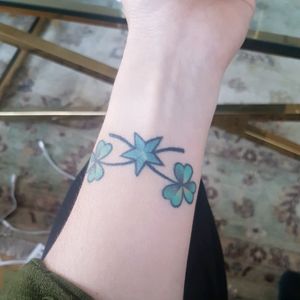 A tattoo I got a few years ago for two of my closest friends. #star #shamrock #friendship