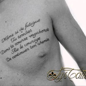 Tatouage lettrage