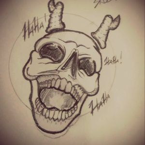 Crazy Evil Skull
