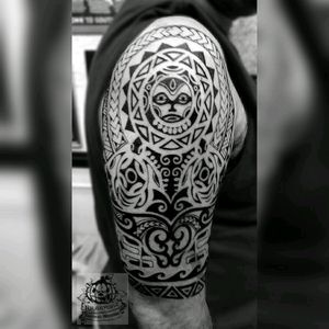 Maori half sleeve tattoo.#maoritattoo #maoritattoos #maoristyle #maorihalfsleeve