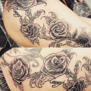 Cover up, massive improvement from previous design underneath! #coverup #tat #tatt #tattoo #tattooartist #ink #inklove #swag #dm #detail #swag #dm #cool #uk #kent #hernebay #england #instatattoo #nopain #nogain #blackwork #likemypic #girly #fun #awsome #legtattoo
