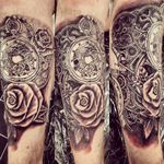 Detailed pocket watch leg piece #legtattoo #roses #pocketwatchtattoo #tat #tatt #tattoo #tattooartist #ink #inklove #swag #dm #detail #swag #dm #cool #uk #kent #hernebay #england #instatattoo #nopain #nogain #blackwork #likemypic