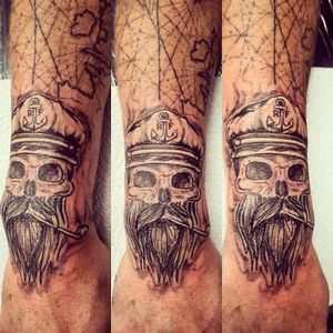 Seaman! #seaman #captin #deadcaptin #tat #tatt #tattoo #tattooartist #ink #inklove #swag #dm #detail #swag #dm #cool #uk #kent #hernebay #england #instatattoo #nopain #nogain #blackwork #likemypic #blackandgreytattoo