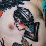 Sailor girl old school filler on my chest ⚓⚓Artist @siho_tattoist Shop @inkhoilcFollow me on Instagram 1tombrennan#girl #sailor #oldschool #oldschooltattoo #traditional #traditionaltattoo #sea #nautical