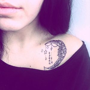 #moon #mandala #tattoo #feminine