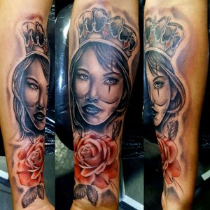 Tattoo Clown Rose Girl