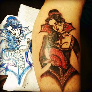 #Frau #tattooartist #tattooart #tattoo #followme #follow #followerforfollow #dreamtatto #mindblowimg #leg