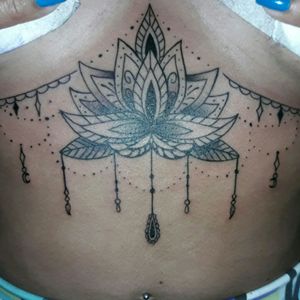 #underboob #minimalist #lotus #ornament #ornamental #dotwork