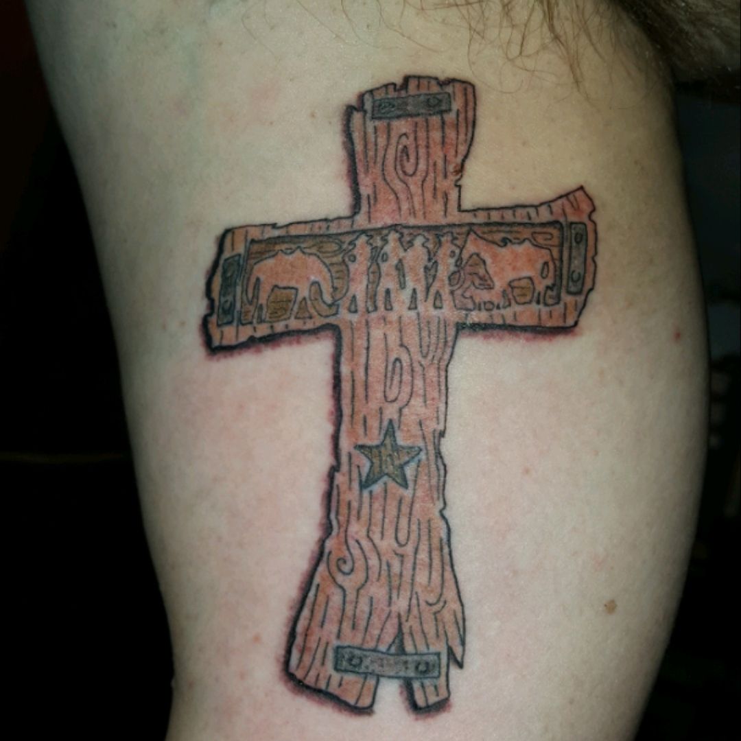 western cross tattoo for menTikTok Search