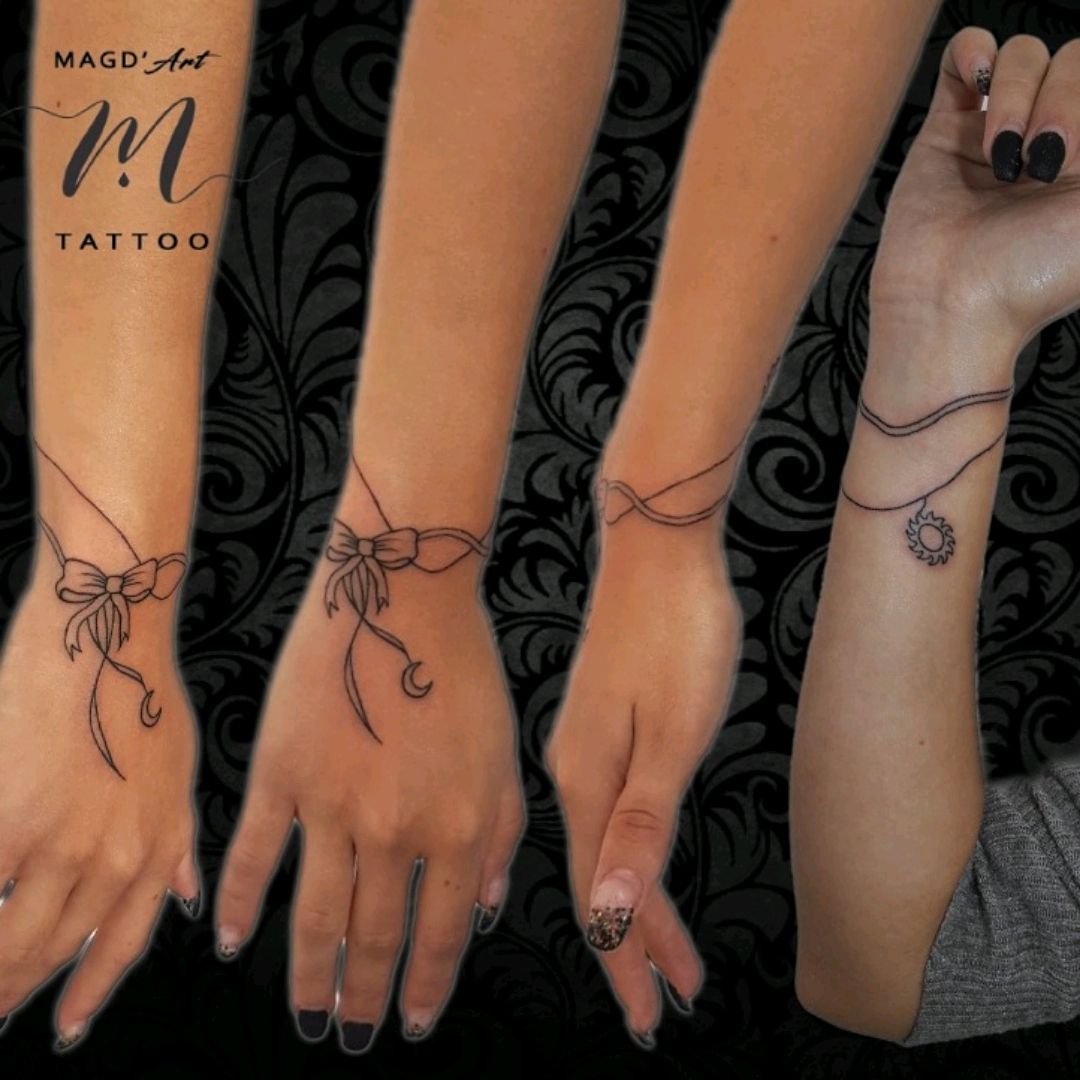 lilac bow tattoo  current state of my left wrist hmmm id l  Flickr