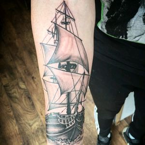 1st piece of a nautical sleeve