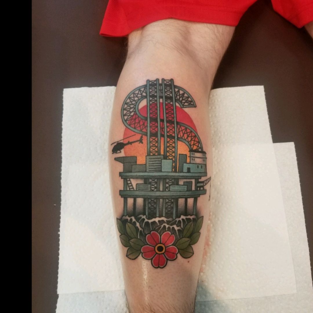 Ensign Energy Inc on Twitter I thought that the American flag would make  a good background so I went to my tattoo artist and he came up with the  tattoo you see