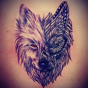 #wolftattoo#mandala@maja jovanovic#serbia