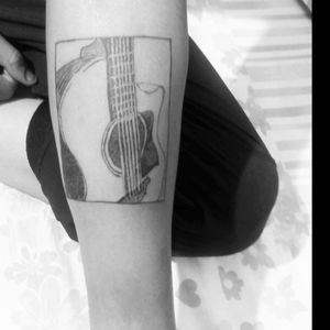 #guitar #tattoo 1st session #Intenzetattooink
